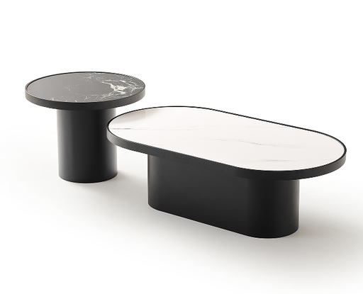 義式極簡 微晶石面 組合茶几2518#邊幾