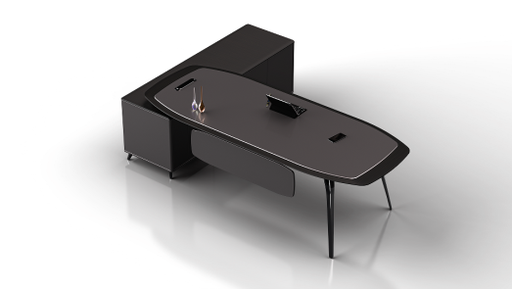 辦公桌 黑鈦鋁合金 JA-A01-26
班臺2.6米